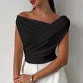 Estela- Blusa de corte asimétrico