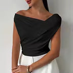 Estela- Blusa de corte asimétrico