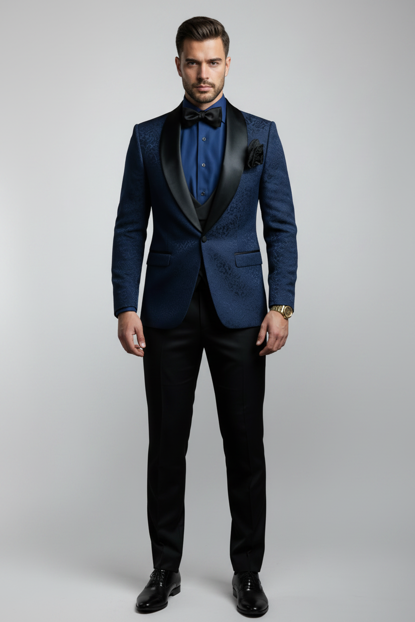 Adrián traje azul pose 3