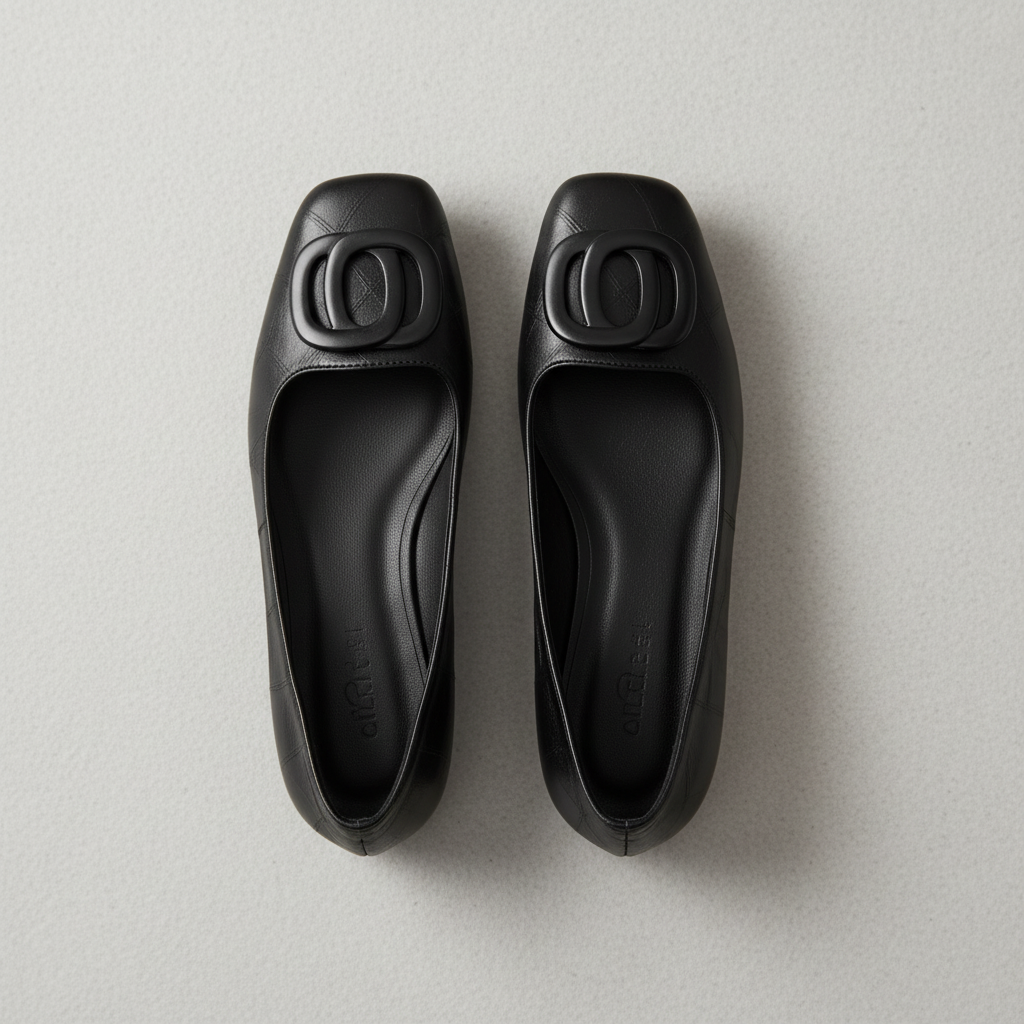 Bailarinas negro - flat lay
