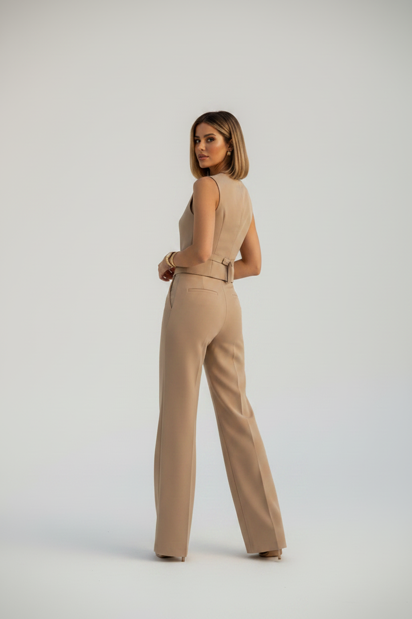 Beatriz beige - de espaldas