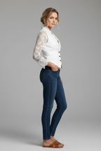 Blazer blanco perfil