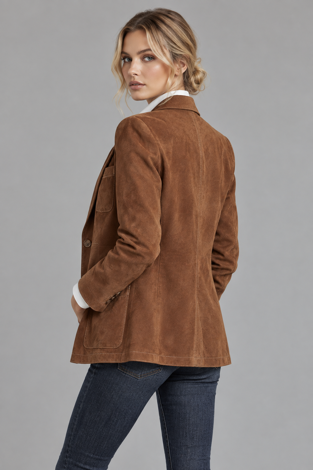 Blazer camel espalda