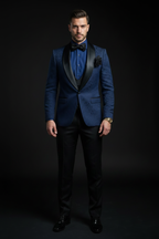 Blazer jacquard pose 1