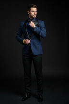 Blazer jacquard pose 2