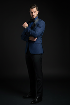 Blazer jacquard pose 3