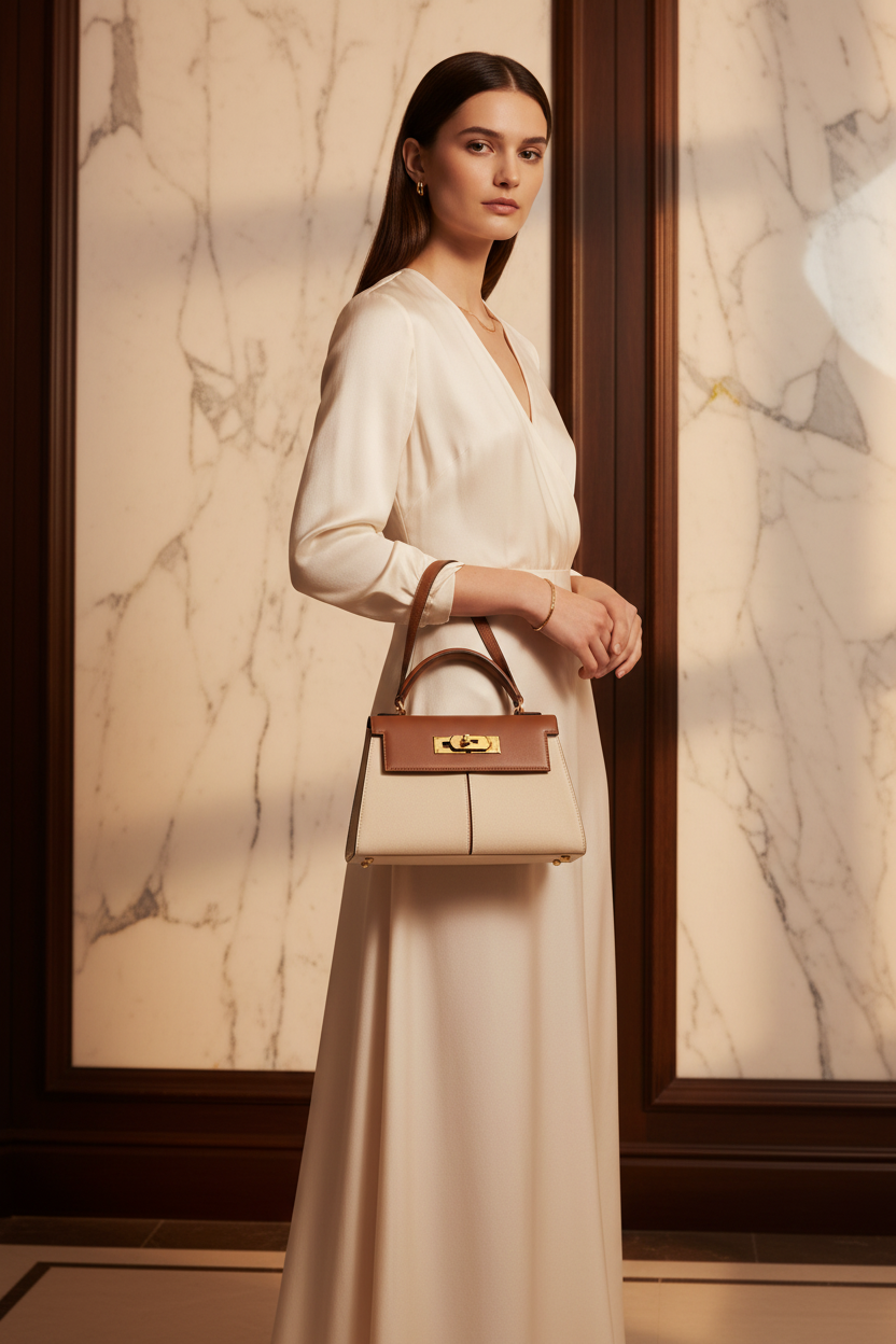 Bolso Zaira Bicolor con modelo