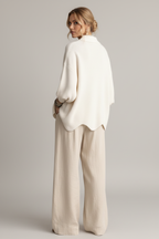 Cardigan blanco espalda