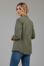 Chaqueta caqui espalda