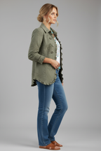 Chaqueta caqui perfil