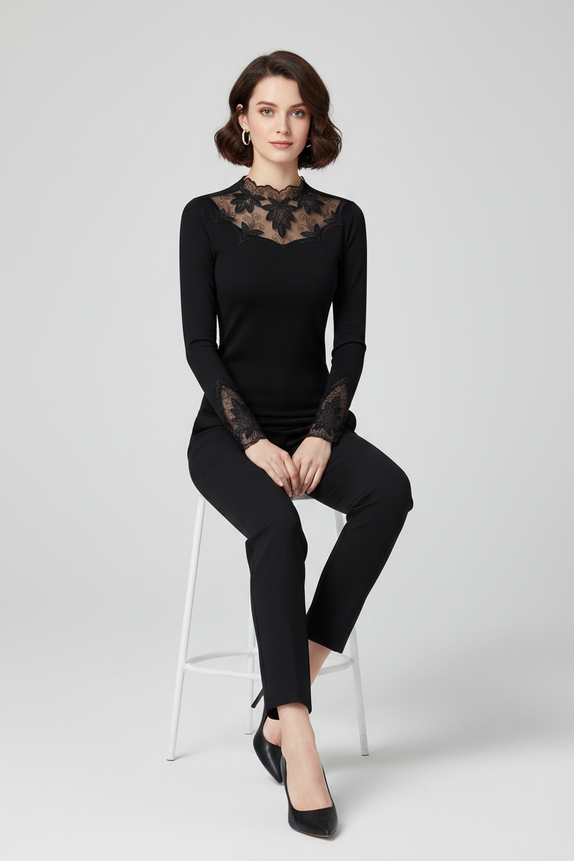 Cristina negro - sentada