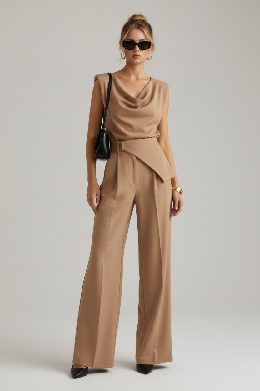 Elena - Conjunto de dos piezas Avant-Garde Drapé