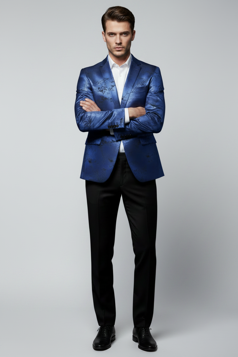 Gonzalo blazer azul fondo claro
