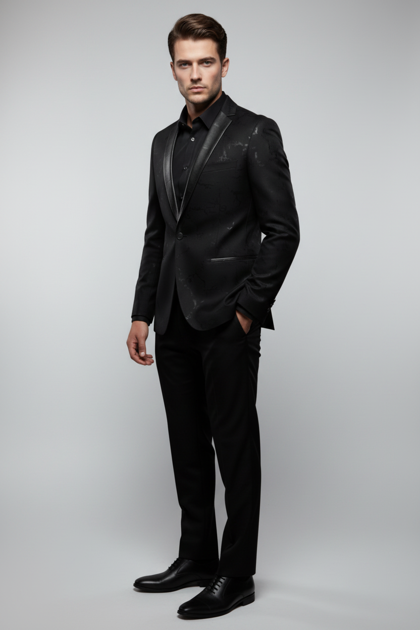 Gonzalo blazer negro fondo claro