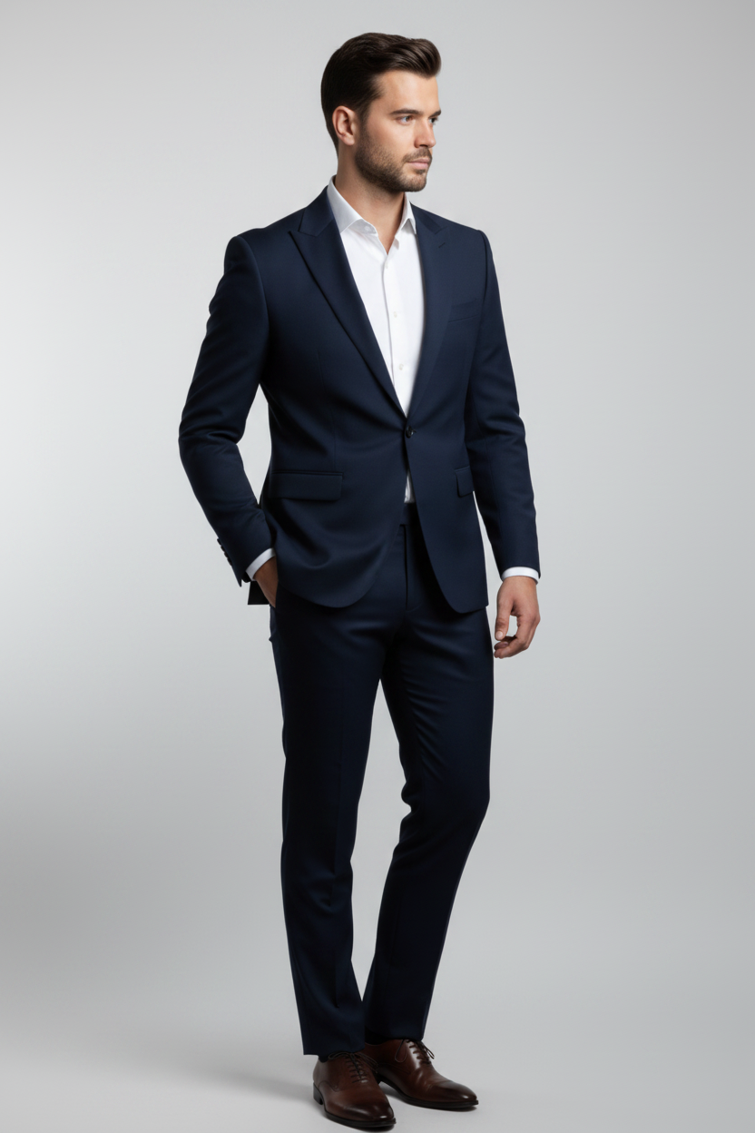 Jaime blazer azul lateral