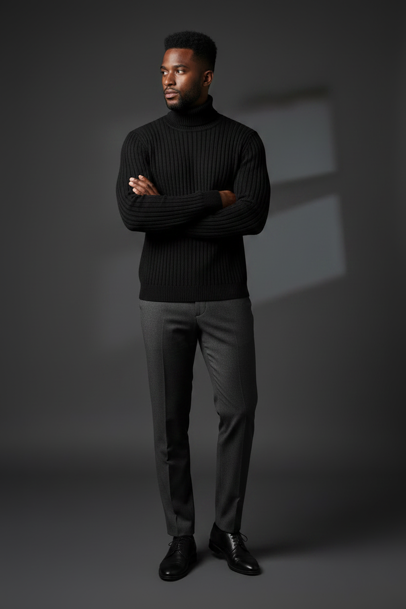 Jersey negro pose 2
