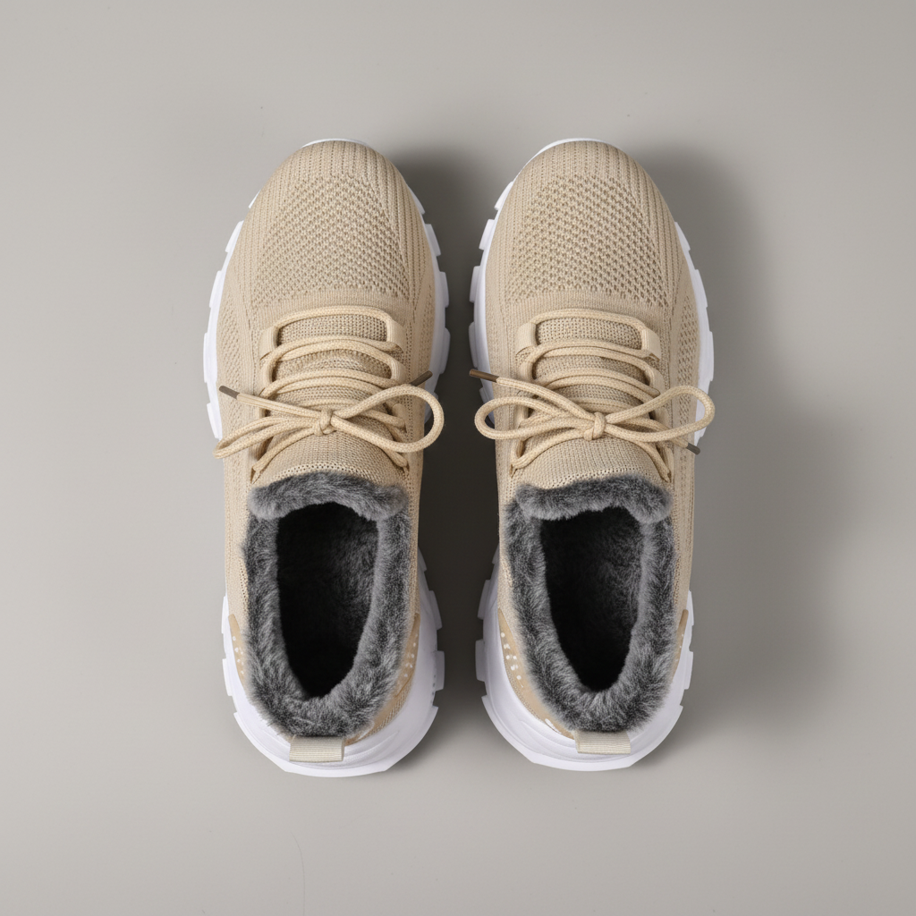 Sneakers beige overhead