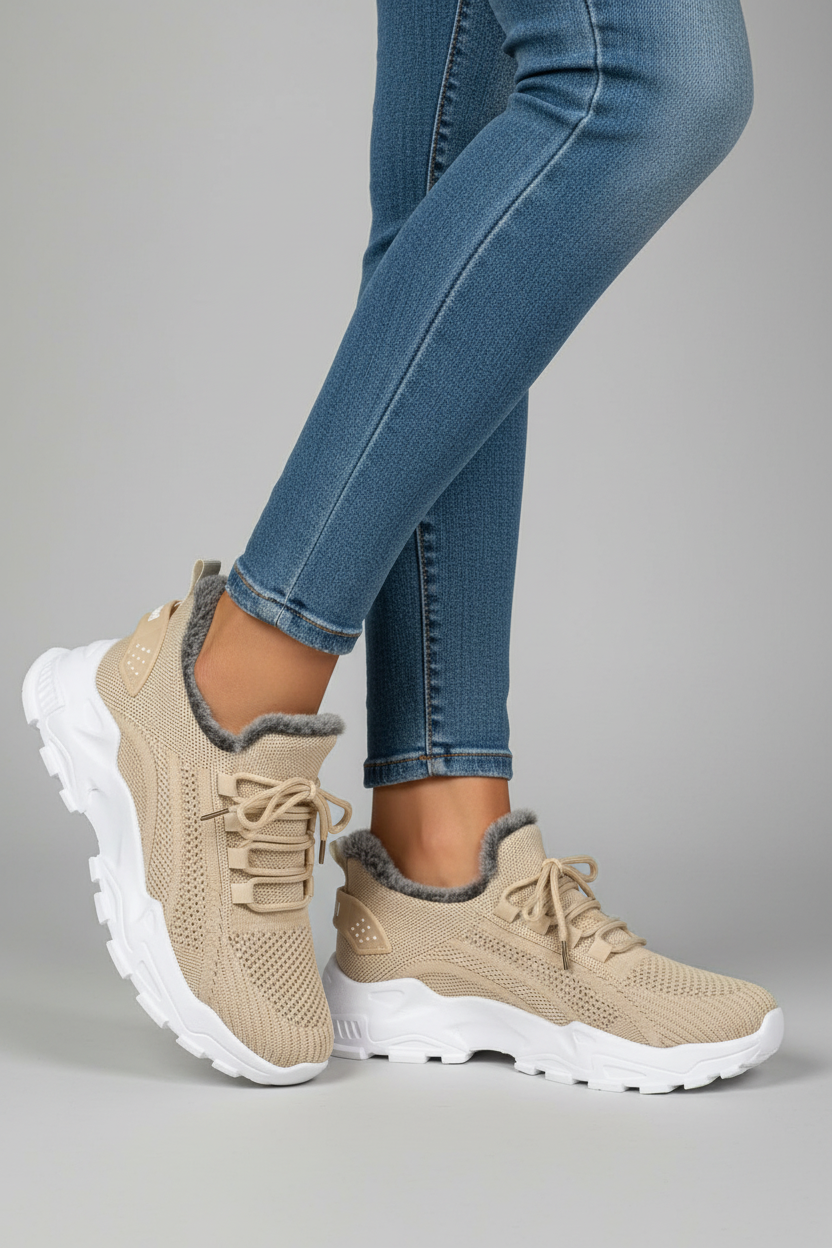Sneakers beige perfil