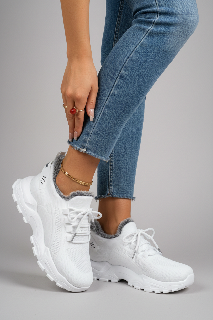 Sneakers blancas tres cuartos