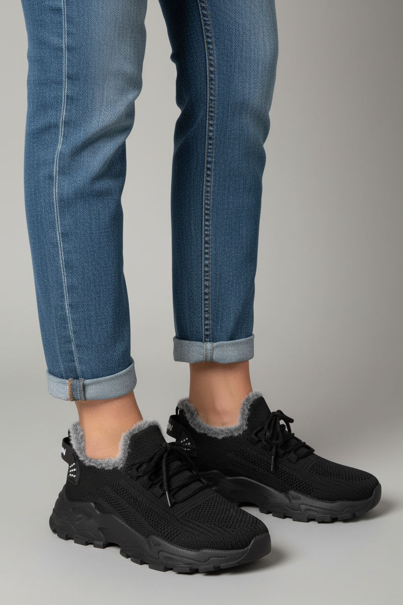 Sneakers negras perfil