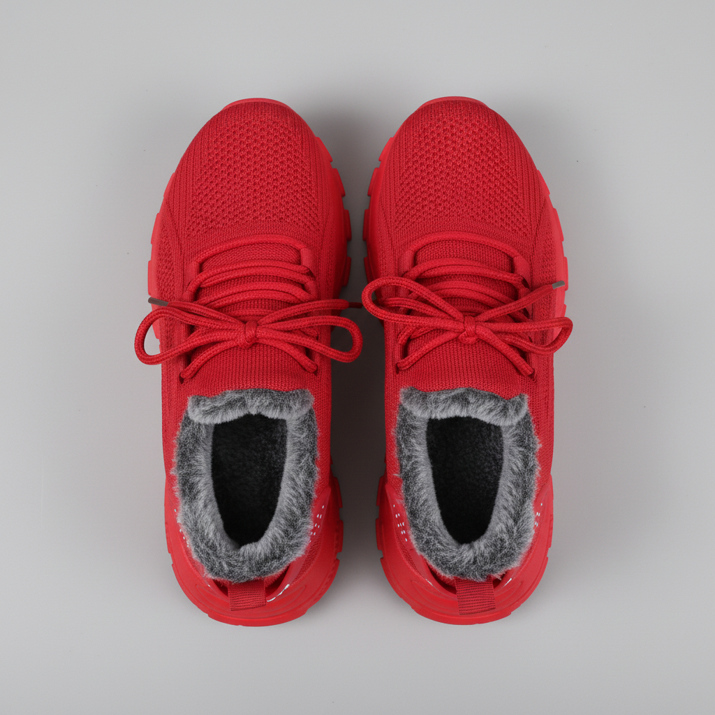 Sneakers rojas overhead
